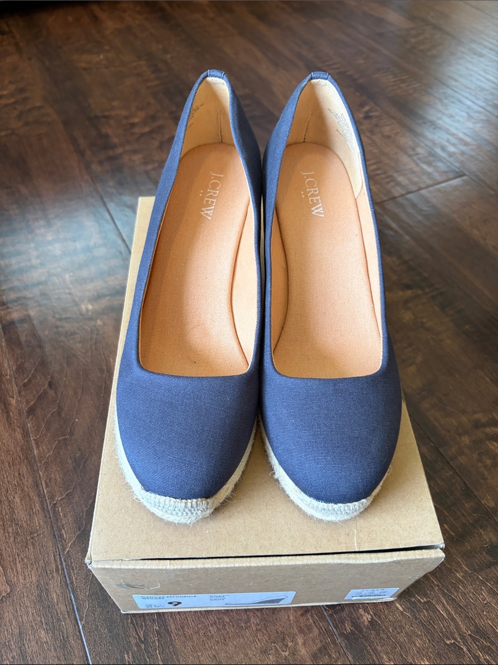 J.Crew Canvas Espadrille Wedge